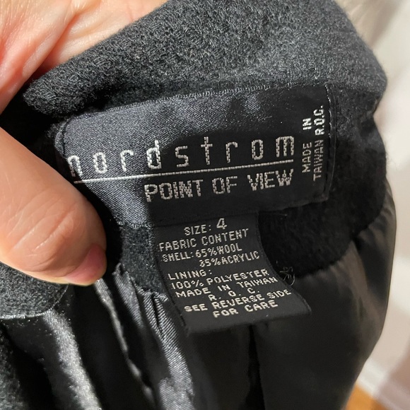 Whimsygoth Vintage Wool Point of View preppy minimalist 1-button Winter textured - Picture 4 of 6